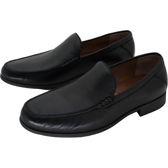 Johnston Murphy Hawkins Cresswell Venetian Glove Leather Black Mens US 10M - Picture 2 of 6